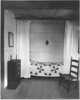 SA0679a - Photo shows a bed in the home owned by Edward D. and Faith Andrews in Richmond, MA.